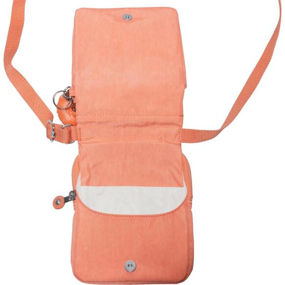 Kipling New Eldorado Small Crossbody Bag Coral New w/ Plush and Tags - Picture 4 of 6